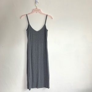 Rib knit layering dress